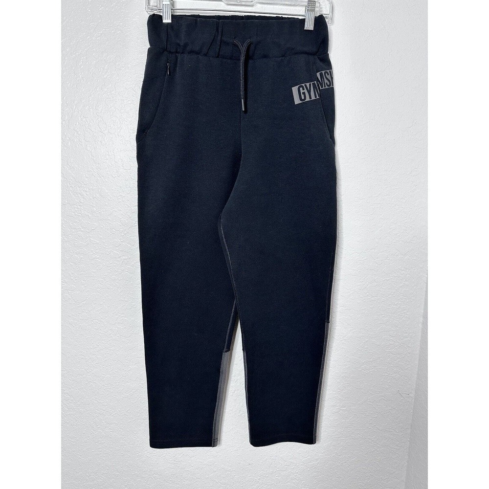Gymshark Women's Black Sweatpants Workout Drawstring Joggers Pockets Size M